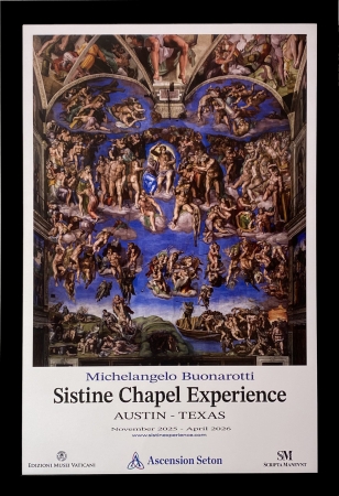 Sistine Chapel Last Judgement Poster by artist Michelangelo Buonarotti